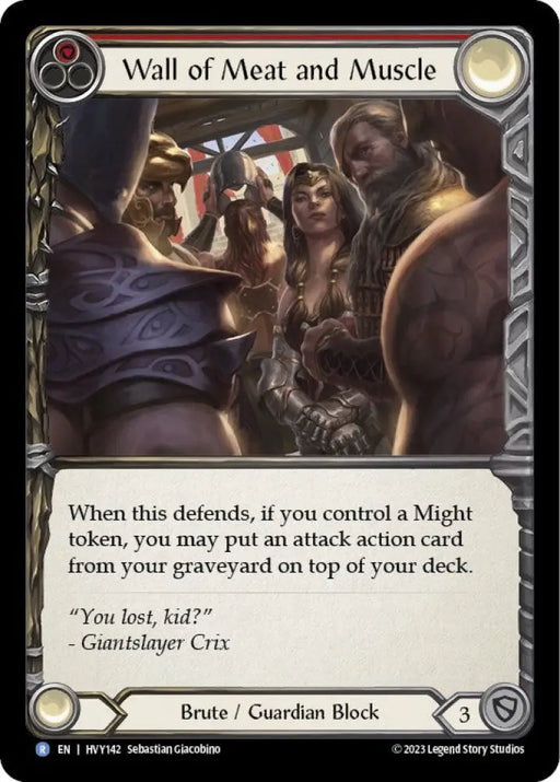 Wall of Meat and Muscle [Heavy Hitters] Rainbow Foil - Flesh And Blood Single