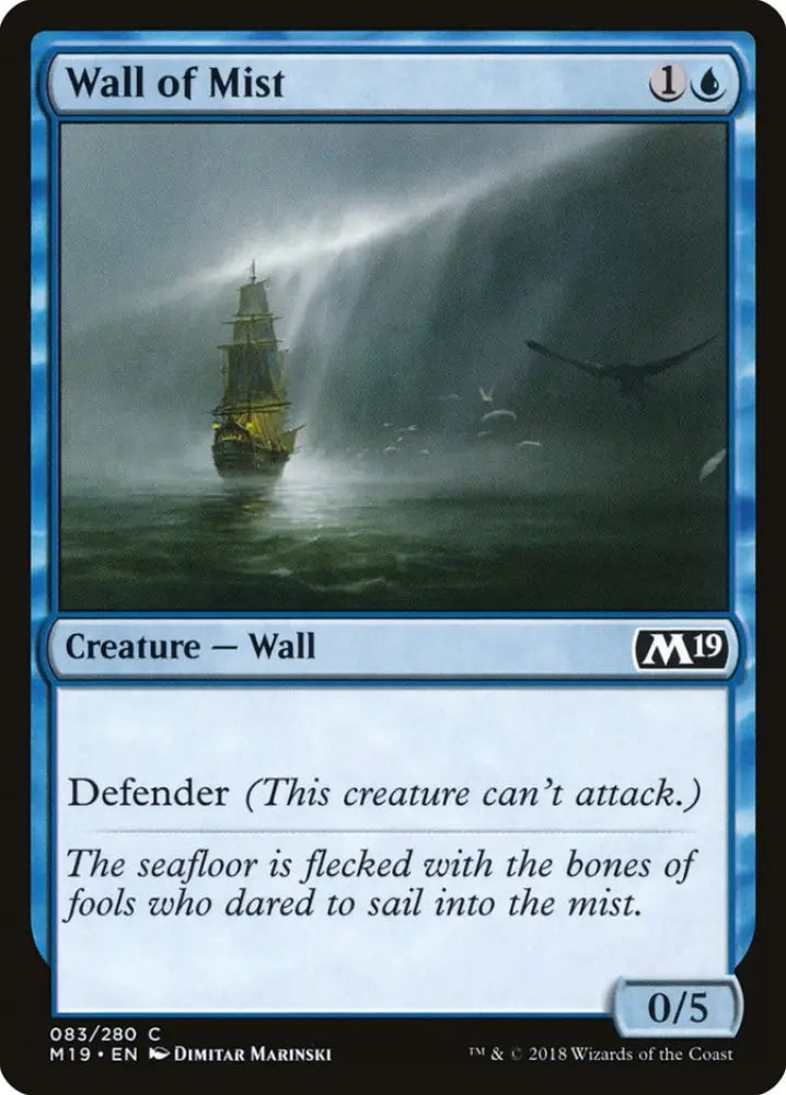 Wall of Mist [Core Set 2019] - MTG Single