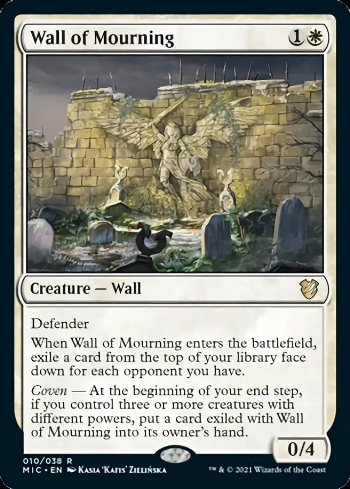 Wall of Mourning [Innistrad: Midnight Hunt Commander] - MTG Single