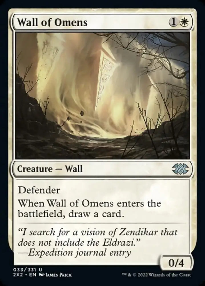 Wall of Omens [Double Masters 2022] - MTG Single