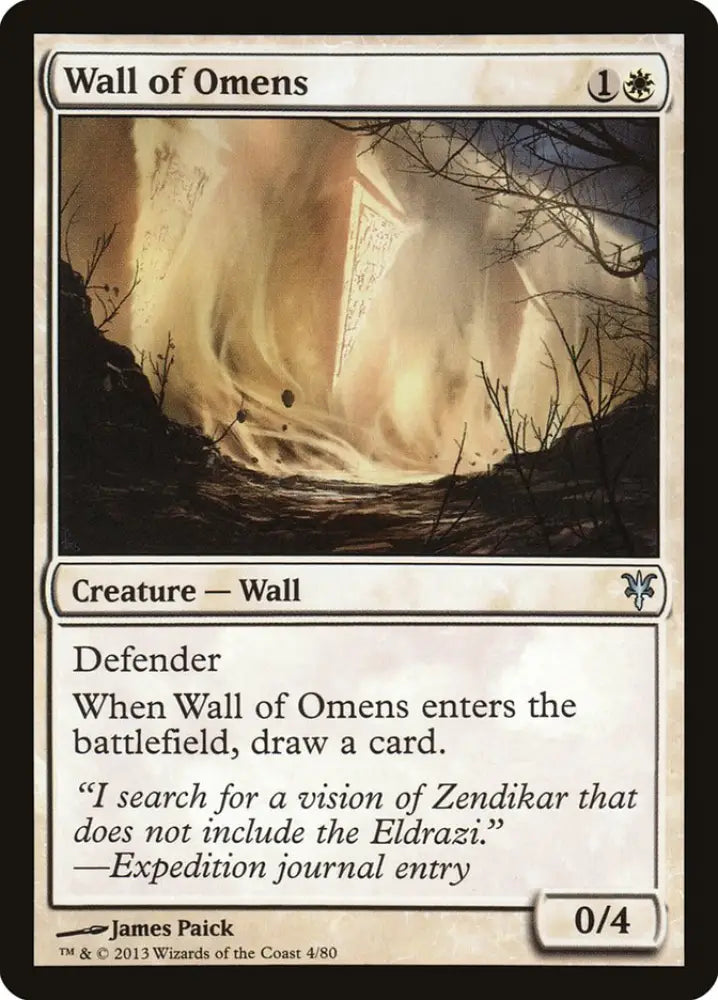 Wall of Omens [Duel Decks: Sorin vs. Tibalt] - MTG Single