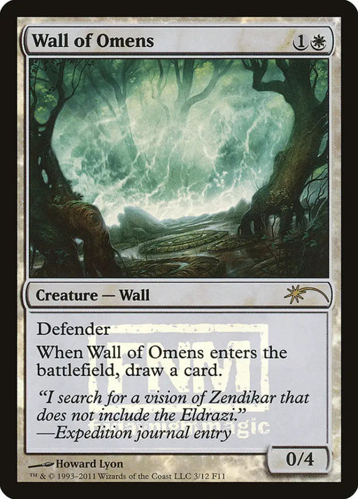 Wall of Omens [Friday Night Magic 2011] - MTG Single