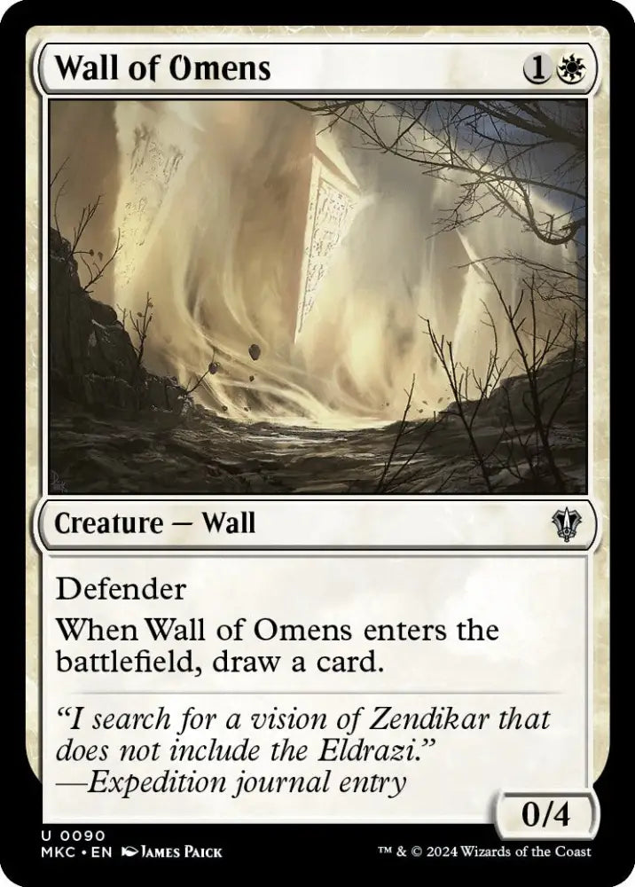 Wall of Omens [Murders at Karlov Manor Commander] - MTG Single