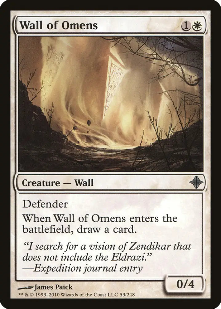 Wall of Omens [Rise of the Eldrazi] - MTG Single