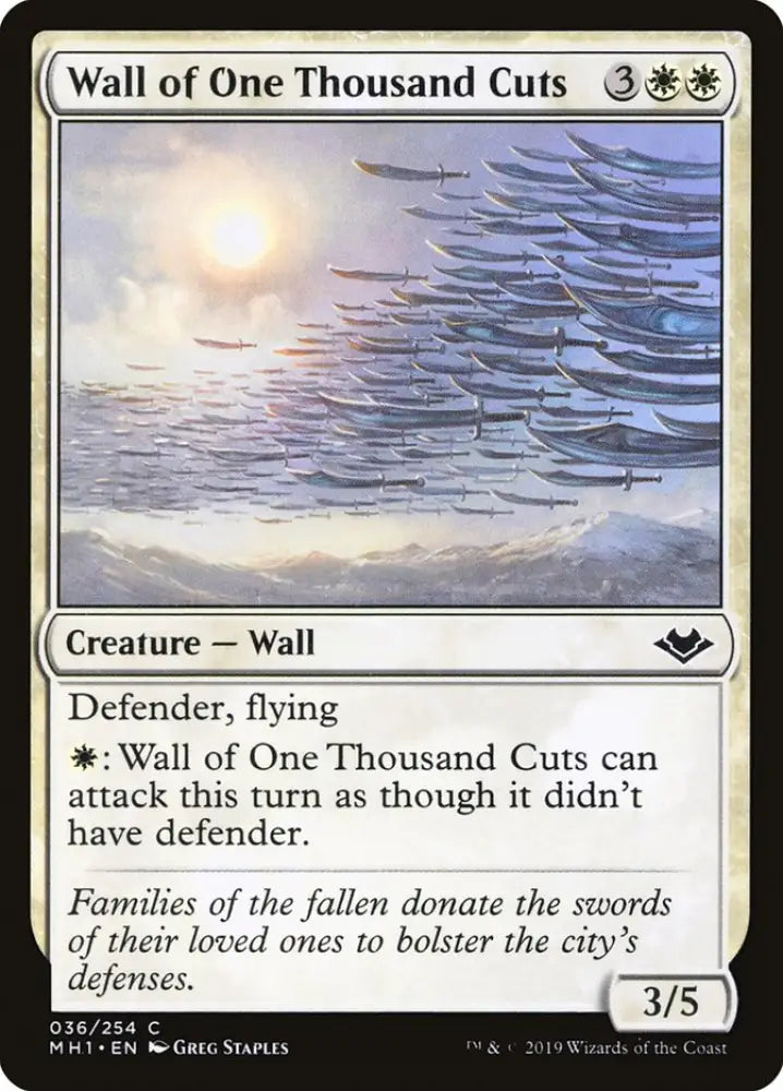 Wall of One Thousand Cuts [Modern Horizons] - MTG Single