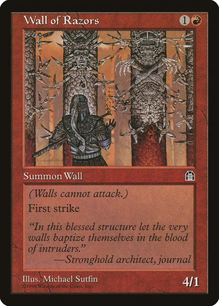 Wall of Razors [Stronghold] - MTG Single