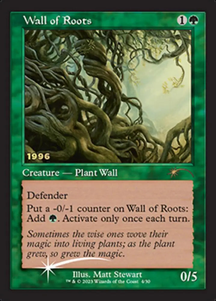 Wall of Roots [30th Anniversary Promos] - MTG Single