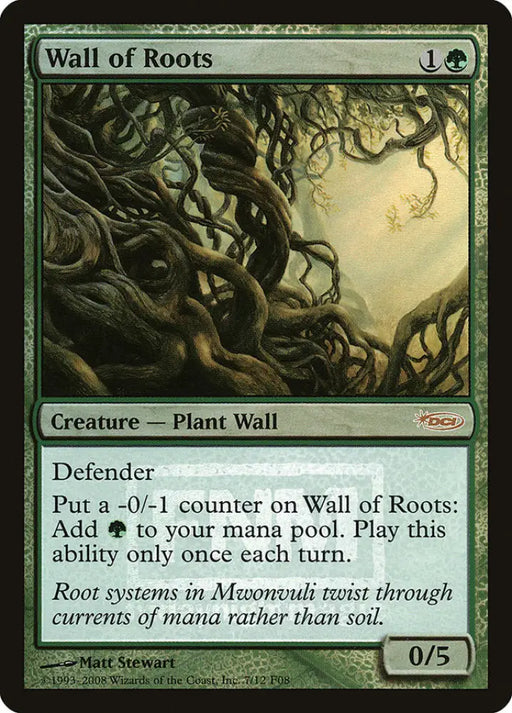Wall of Roots [Friday Night Magic 2008] - MTG Single