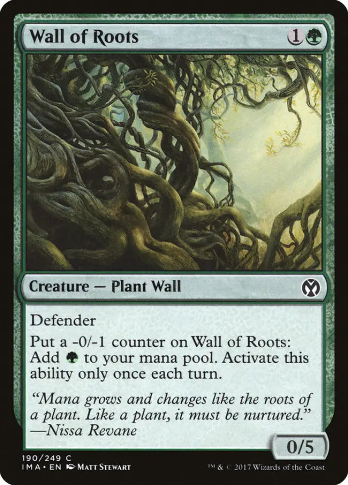 Wall of Roots [Iconic Masters] - MTG Single