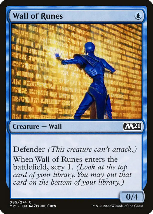 Wall of Runes [Core Set 2021] - MTG Single
