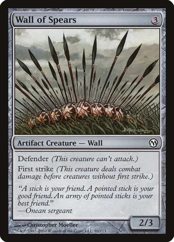 Wall of Spears [Duels of the Planeswalkers] - MTG Single