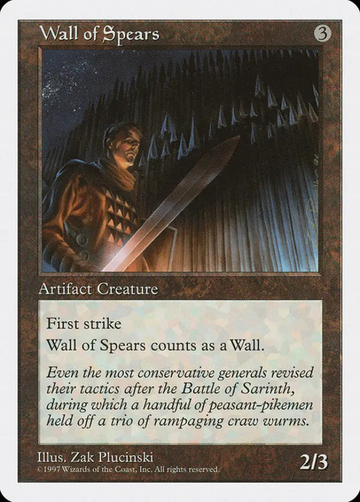 Wall of Spears [Fifth Edition] - MTG Single