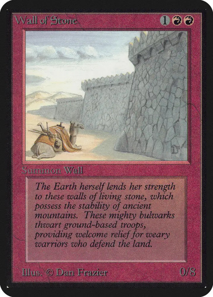 Wall of Stone [Alpha Edition] - MTG Single