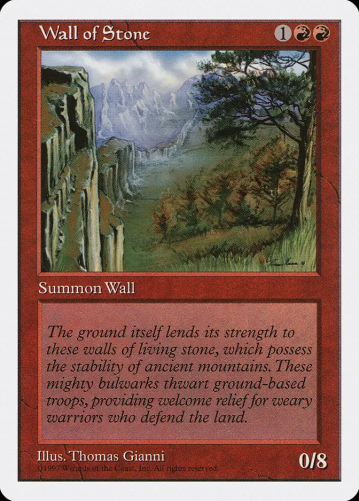 Wall of Stone [Fifth Edition] - MTG Single