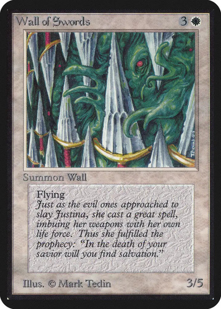 Wall of Swords [Alpha Edition] - MTG Single