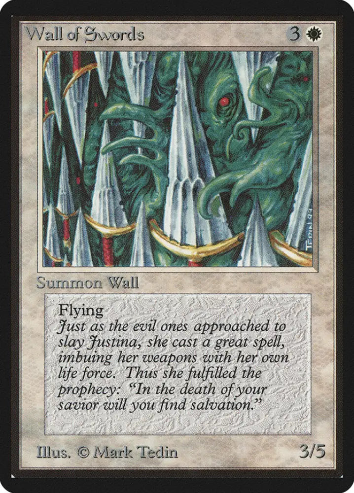 Wall of Swords [Beta Edition] - MTG Single