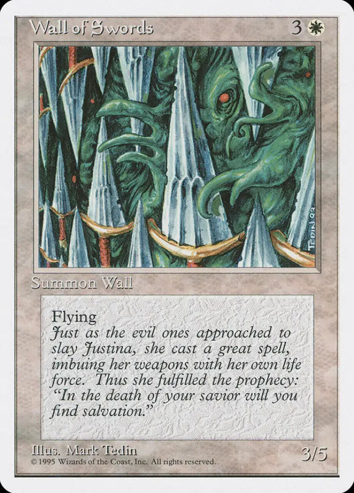 Wall of Swords [Fourth Edition] - MTG Single