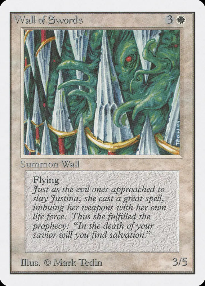Wall of Swords [Unlimited Edition] - MTG Single