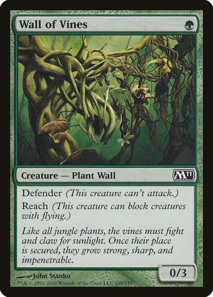 Wall of Vines [Magic 2011] - MTG Single