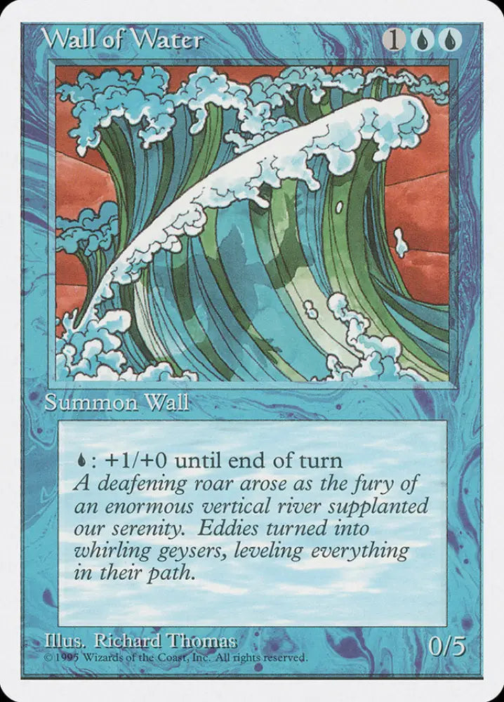 Wall of Water [Fourth Edition] - MTG Single
