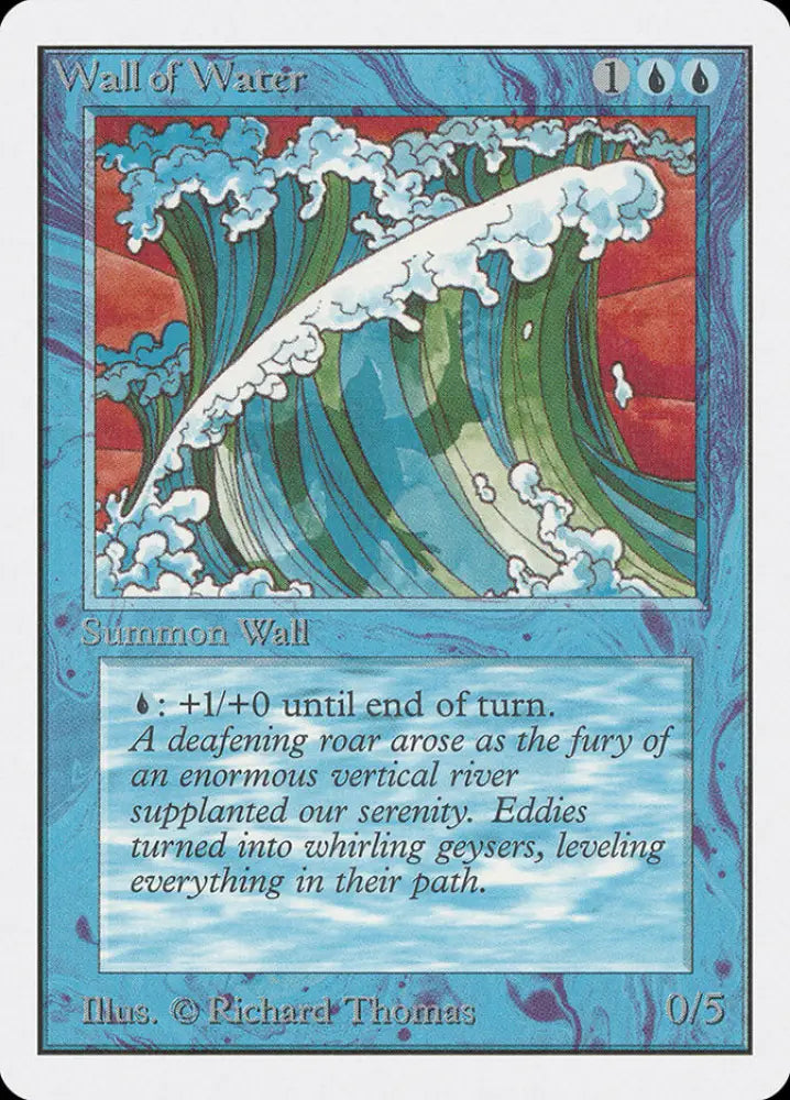 Wall of Water [Unlimited Edition] - MTG Single