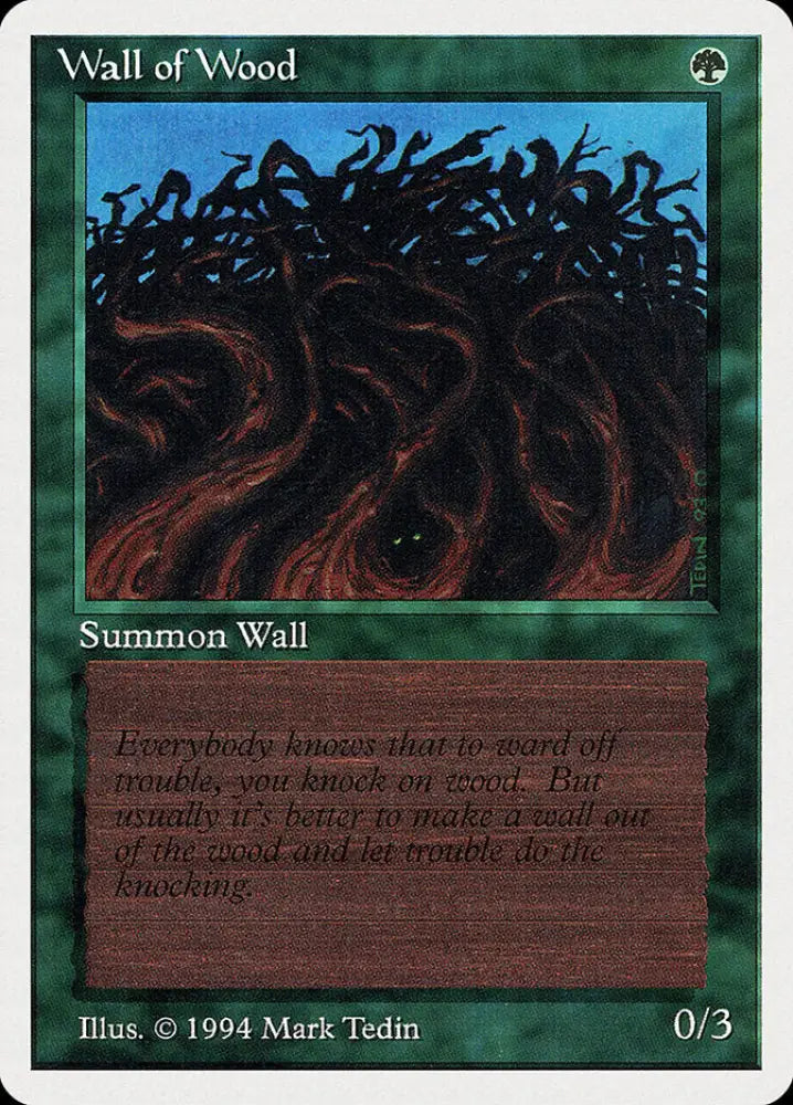 Wall of Wood [Summer Magic / Edgar] - MTG Single