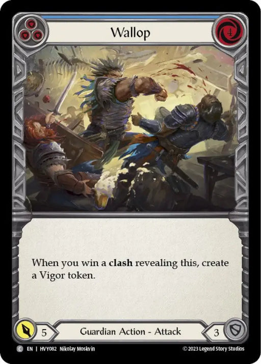 Wallop (Blue) [Heavy Hitters] Rainbow Foil - Flesh And Blood Single