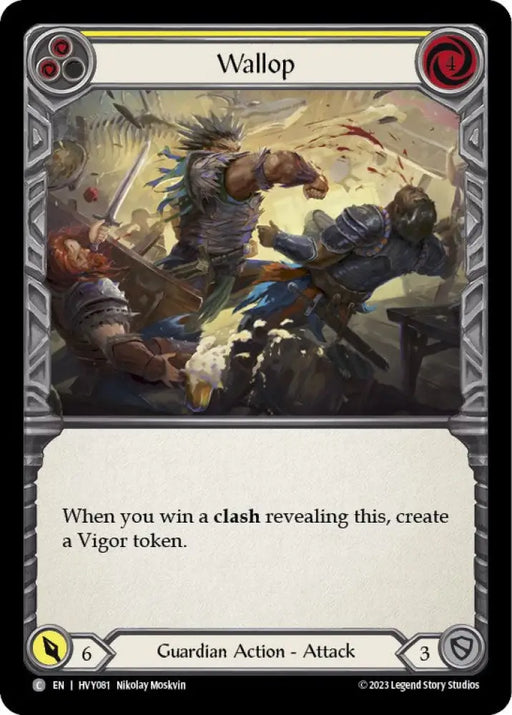Wallop (Yellow) [Heavy Hitters] Rainbow Foil - Flesh And Blood Single