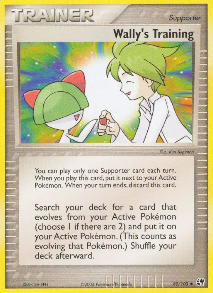 Wally’s Training (89/100) [EX: Sandstorm] - Pokemon Single