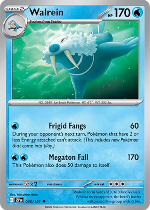 Walrein (045/191) [Scarlet & Violet: Surging Sparks] - Pokemon Single