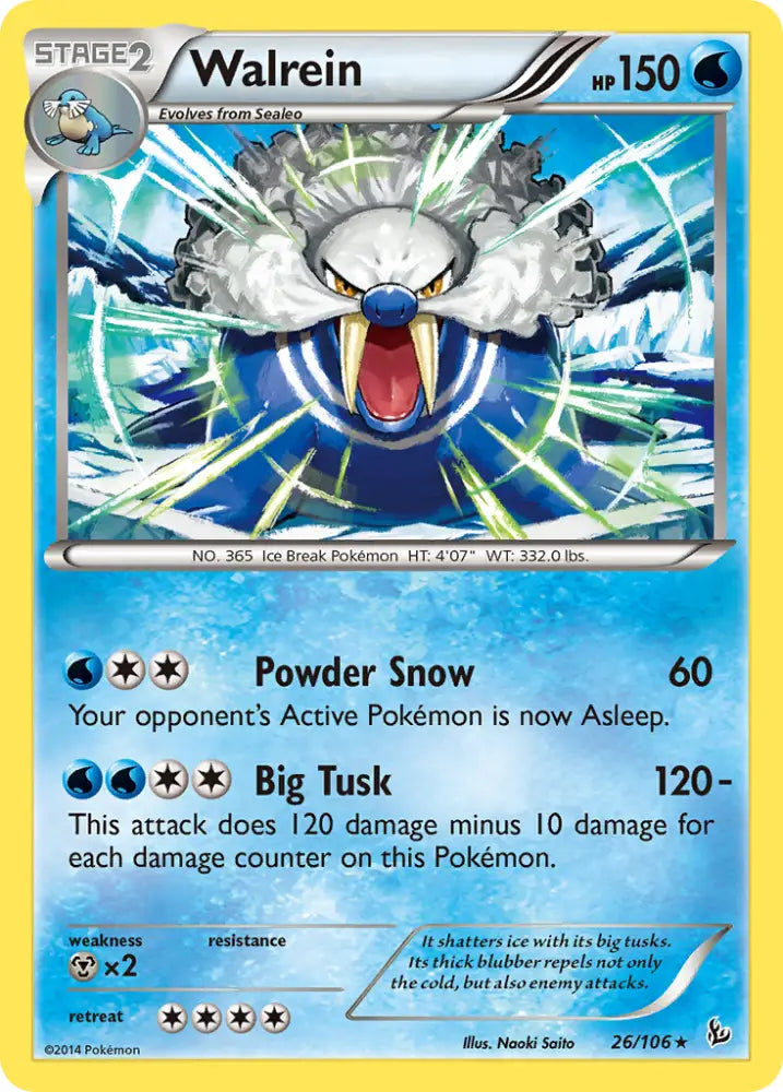 Walrein (26/106) [XY: Flashfire] - Pokemon Single