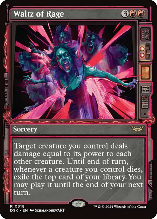 Waltz of Rage (Showcase) [Duskmourn: House of Horror] - MTG Single