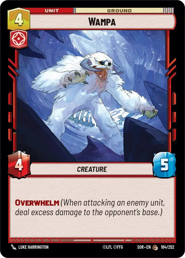 Wampa (164/252) [Spark of Rebellion] - Star Wars: Unlimited Single