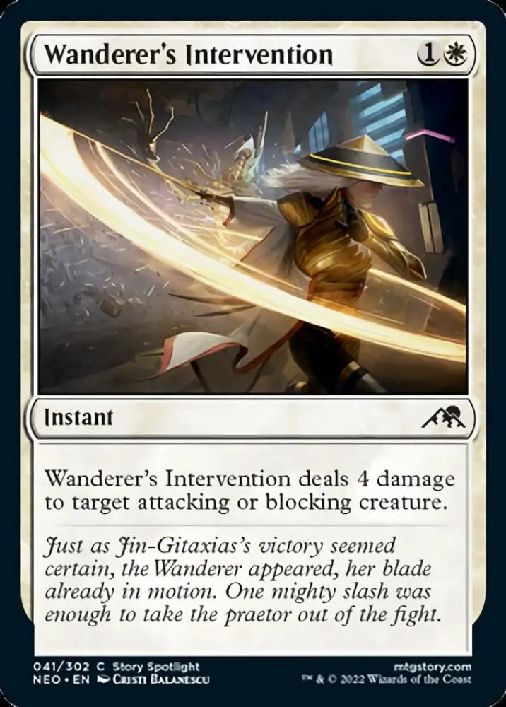 Wanderer’s Intervention [Kamigawa: Neon Dynasty] - MTG Single