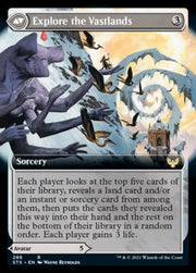 Wandering Archaic // Explore the Vastlands (Extended Art) [Strixhaven: School of Mages] - MTG Single