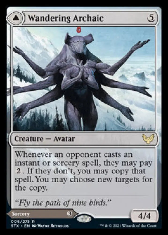 Wandering Archaic // Explore the Vastlands [Strixhaven: School of Mages] - MTG Single