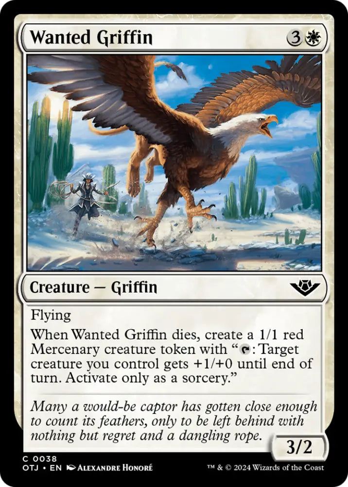 Wanted Griffin [Outlaws of Thunder Junction] - MTG Single