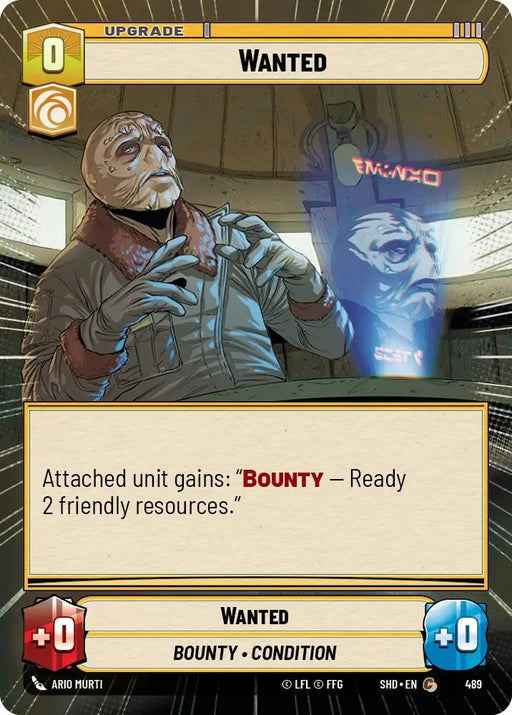 Wanted (Hyperspace) (489) [Shadows of the Galaxy] - Star Wars: Unlimited Single
