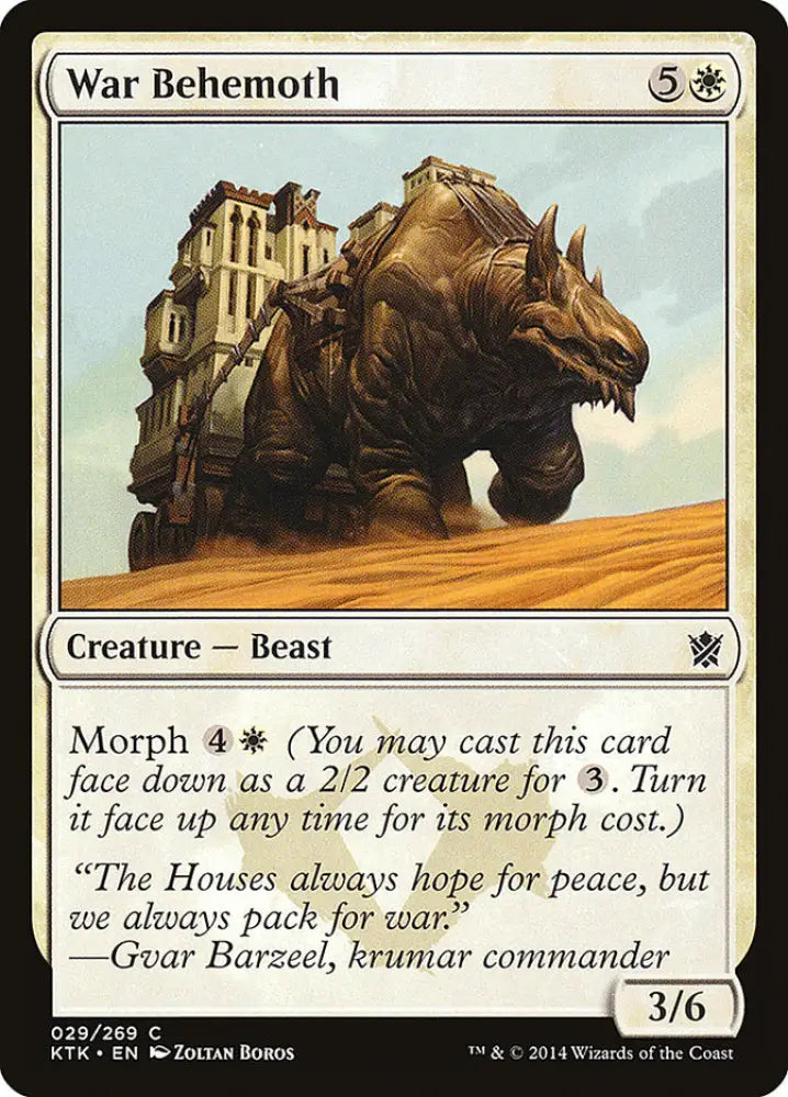 War Behemoth [Khans of Tarkir] - MTG Single