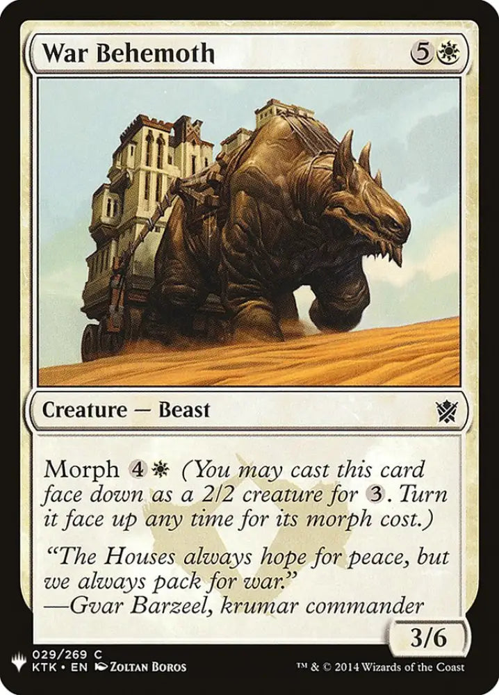 War Behemoth [Mystery Booster] - MTG Single
