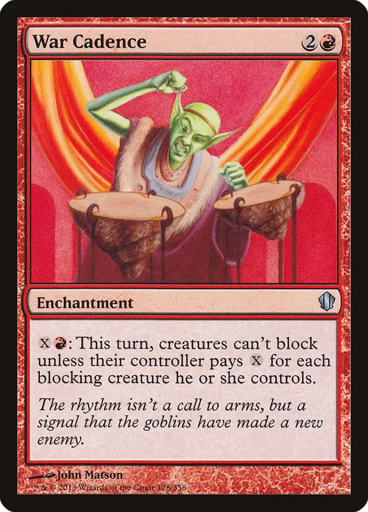 War Cadence [Commander 2013] - MTG Single