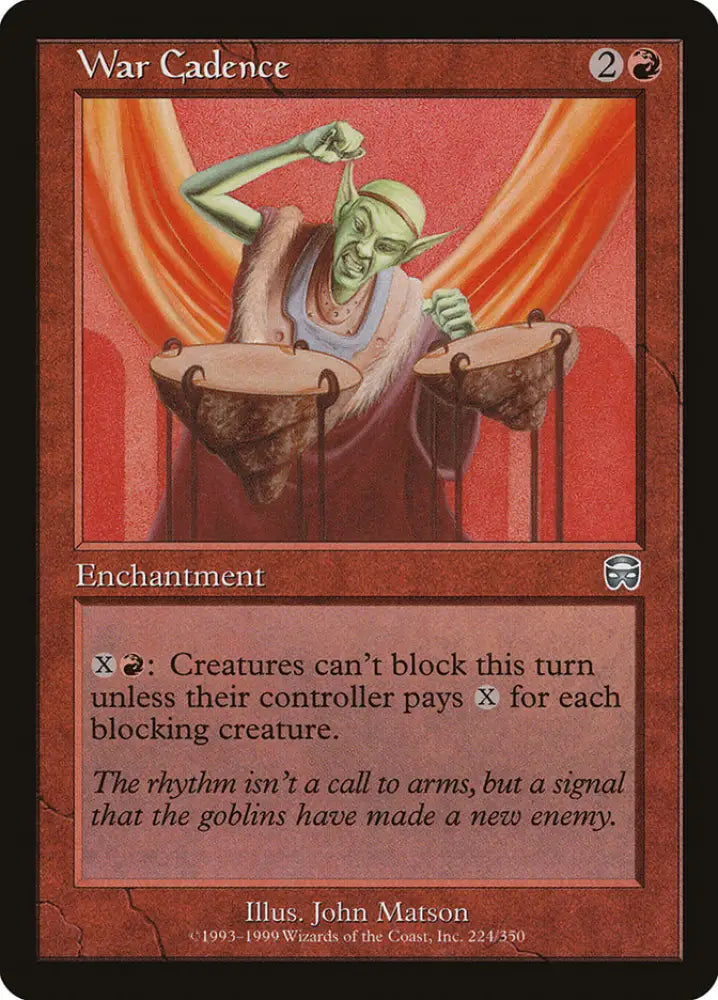 War Cadence [Mercadian Masques] - MTG Single