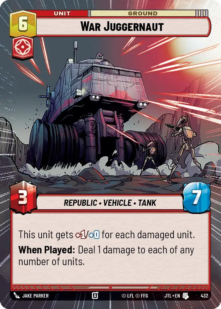 War Juggernaut (Hyperspace) (432) [Jump to Lightspeed] - Star Wars: Unlimited Single
