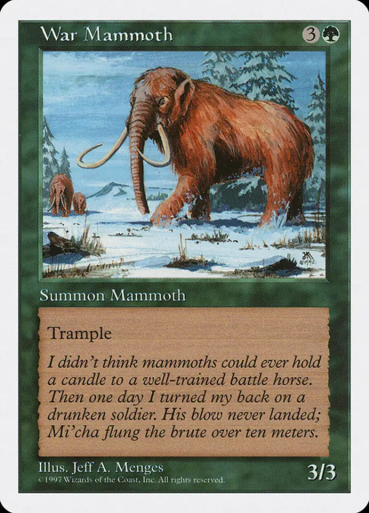 War Mammoth [Fifth Edition] - MTG Single