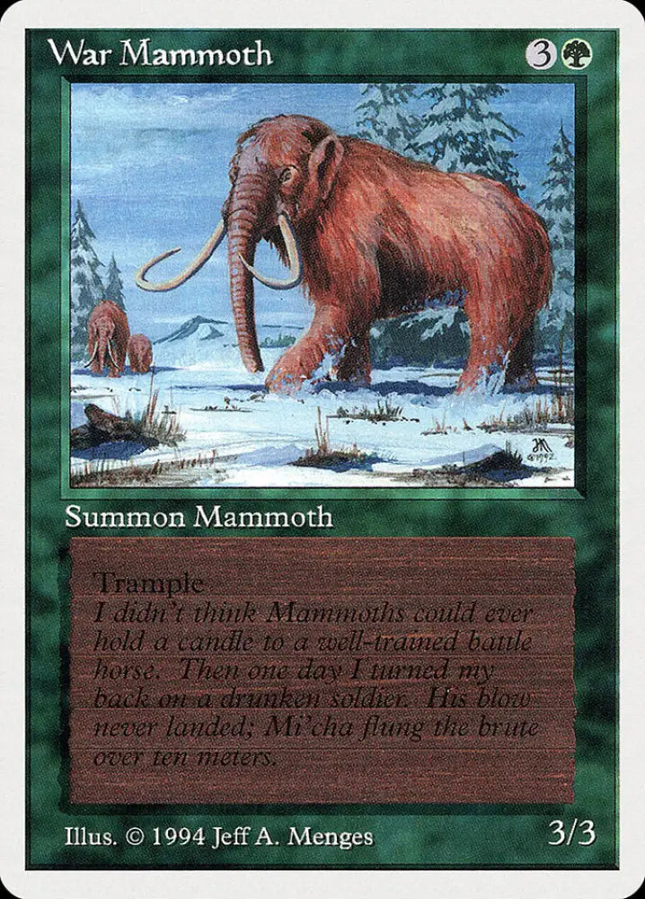 War Mammoth [Summer Magic / Edgar] - MTG Single