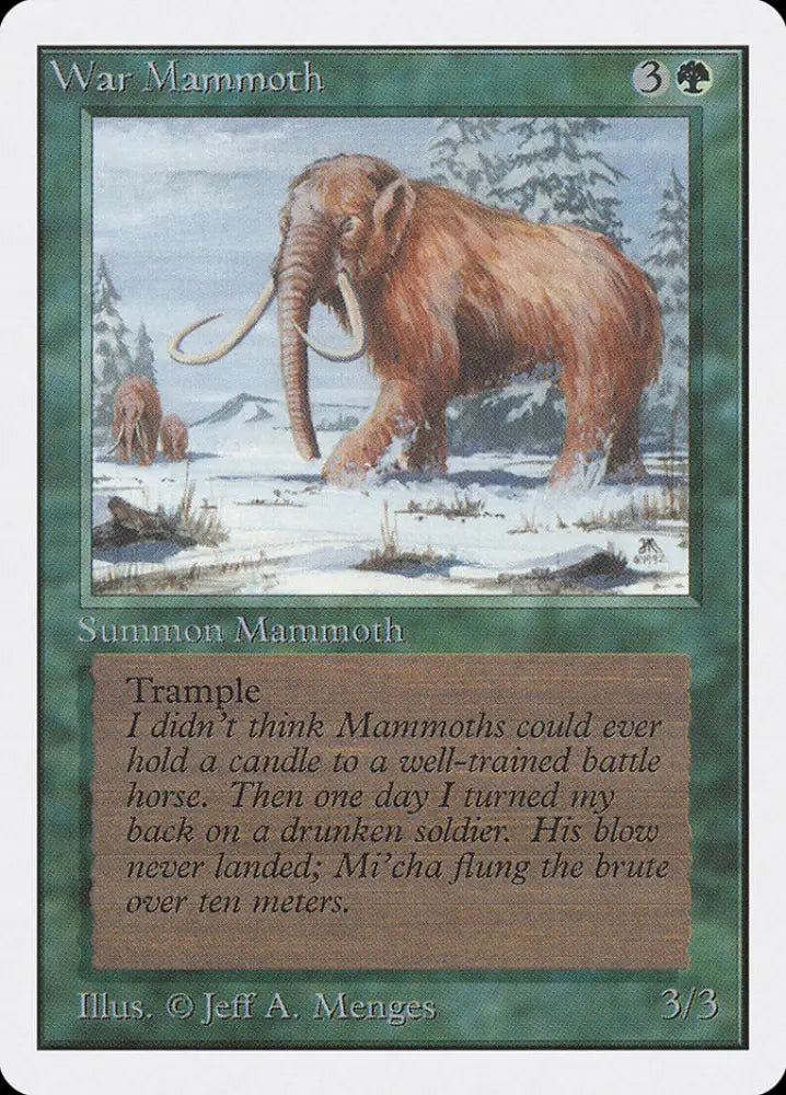 War Mammoth [Unlimited Edition] - MTG Single