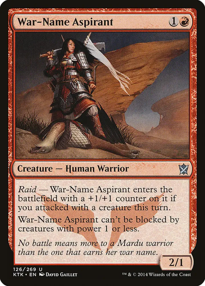 War-Name Aspirant [Khans of Tarkir] - MTG Single