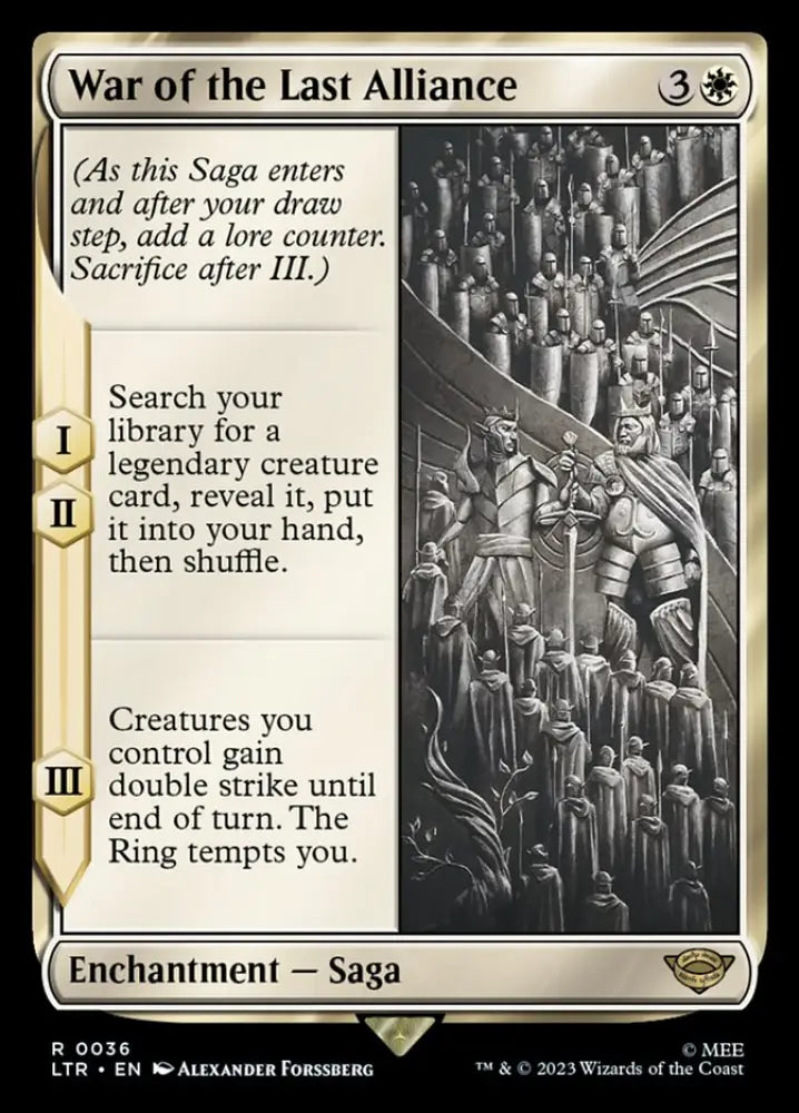 War of the Last Alliance [The Lord of the Rings: Tales of Middle-Earth] - MTG Single