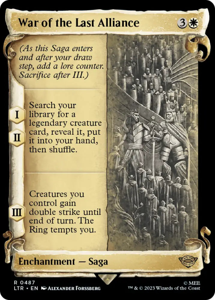 War of the Last Alliance [The Lord of the Rings: Tales of Middle-Earth Showcase Scrolls] - MTG Single