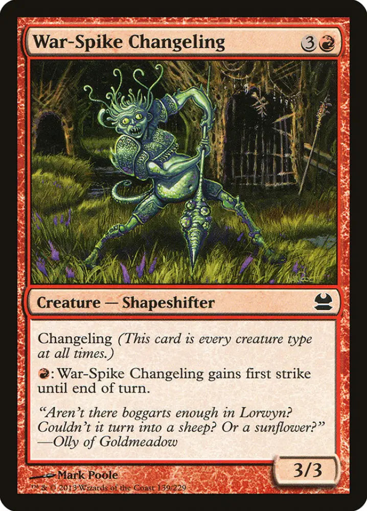 War-Spike Changeling [Modern Masters] - MTG Single